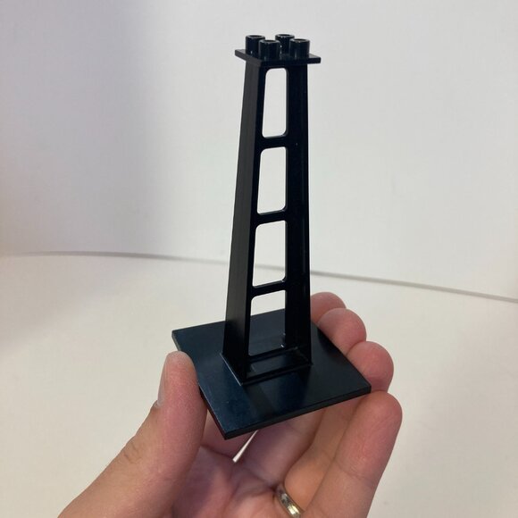1x Lego Support Black 6x6x10 Column Pillar Carrier Bridge Set 6991 6988 2681 - Picture 1 of 5